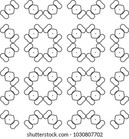 Geometric ornamental vector pattern. Seamles design.