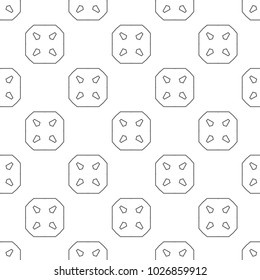 Geometric ornamental vector pattern. Seamless design.