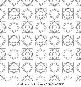 Geometric ornamental vector pattern. Seamless design.