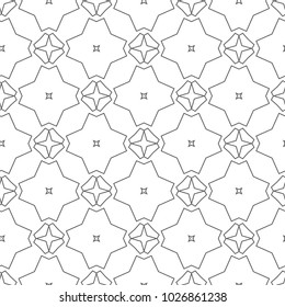 Geometric ornamental vector pattern. Seamless design.