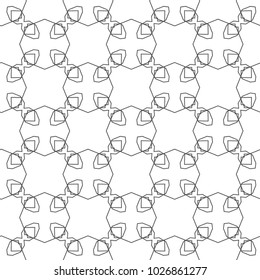 Geometric ornamental vector pattern. Seamless design.