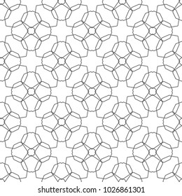 Geometric ornamental vector pattern. Seamless design.
