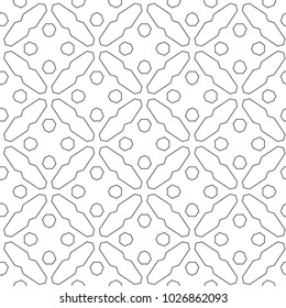 Geometric ornamental vector pattern. Seamless design.