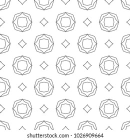 Geometric ornamental vector pattern. Seamless design.