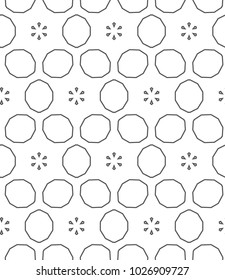 Geometric ornamental vector pattern. Seamless design.