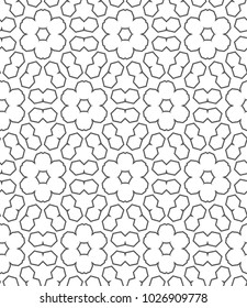 Geometric ornamental vector pattern. Seamless design.