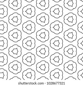 Geometric ornamental vector pattern. Seamless design.