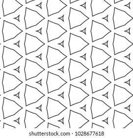 Geometric ornamental vector pattern. Seamless design.