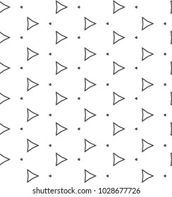 Geometric ornamental vector pattern. Seamless design.
