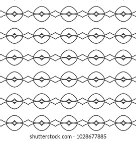 Geometric ornamental vector pattern. Seamless design.