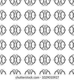 Geometric ornamental vector pattern. Seamless design.