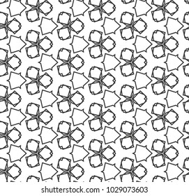 Geometric ornamental vector pattern. Seamless design.