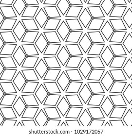 Geometric ornamental vector pattern. Seamless design.