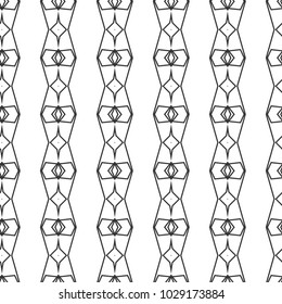 Geometric ornamental vector pattern. Seamless design.