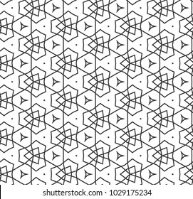 Geometric ornamental vector pattern. Seamless design.