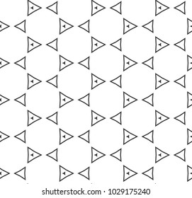 Geometric ornamental vector pattern. Seamless design.