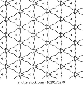 Geometric ornamental vector pattern. Seamless design.