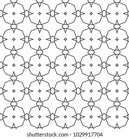 Geometric ornamental vector pattern. Seamless design.
