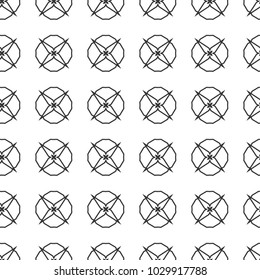Geometric ornamental vector pattern. Seamless design.