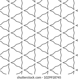 Geometric ornamental vector pattern. Seamless design.