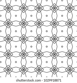 Geometric ornamental vector pattern. Seamless design.
