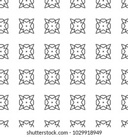 Geometric ornamental vector pattern. Seamless design.