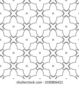 Geometric ornamental vector pattern. Seamless design.