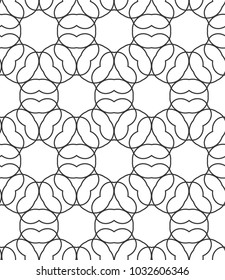 Geometric ornamental vector pattern. Seamless design.