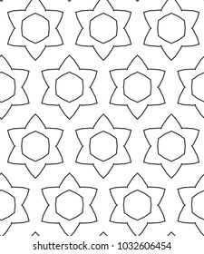 Geometric ornamental vector pattern. Seamless design.