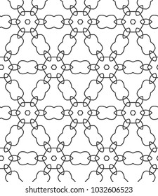 Geometric ornamental vector pattern. Seamless design.