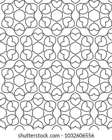 Geometric ornamental vector pattern. Seamless design.