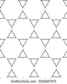 Geometric ornamental vector pattern. Seamless design.
