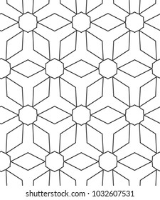 Geometric ornamental vector pattern. Seamless design.