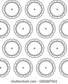 Geometric ornamental vector pattern. Seamless design.