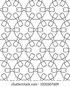 Geometric ornamental vector pattern. Seamless design.