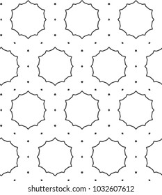 Geometric ornamental vector pattern. Seamless design.