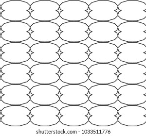 Geometric ornamental vector pattern. Seamless design.