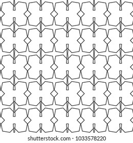 Geometric ornamental vector pattern. Seamless design.