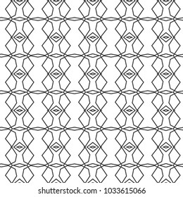 Geometric ornamental vector pattern. Seamless design.