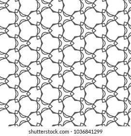 Geometric ornamental vector pattern. Seamless design.
