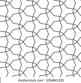 Geometric ornamental vector pattern. Seamless design.