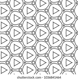Geometric ornamental vector pattern. Seamless design.