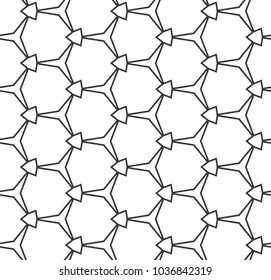 Geometric ornamental vector pattern. Seamless design.