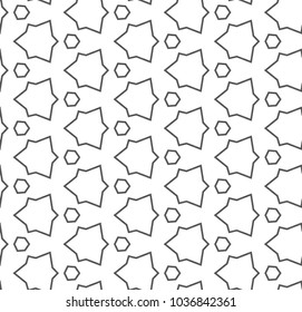 Geometric ornamental vector pattern. Seamless design.