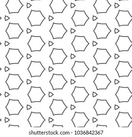 Geometric ornamental vector pattern. Seamless design.