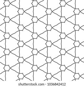 Geometric ornamental vector pattern. Seamless design.