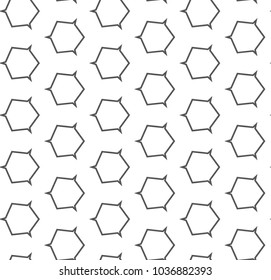 Geometric ornamental vector pattern. Seamless design.