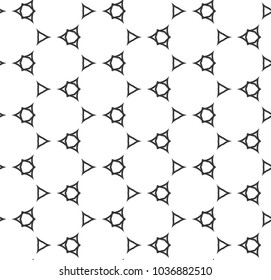 Geometric ornamental vector pattern. Seamless design.