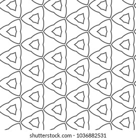 Geometric ornamental vector pattern. Seamless design.