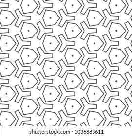 Geometric ornamental vector pattern. Seamless design.